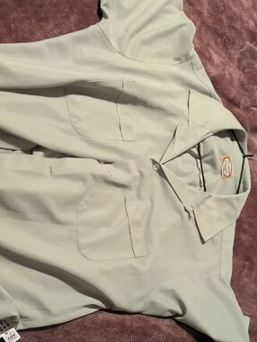 Van Heusen Light Green Casual Button Down Shirt